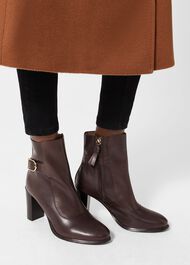 Nell Ankle Boot, Chocolate, hi-res