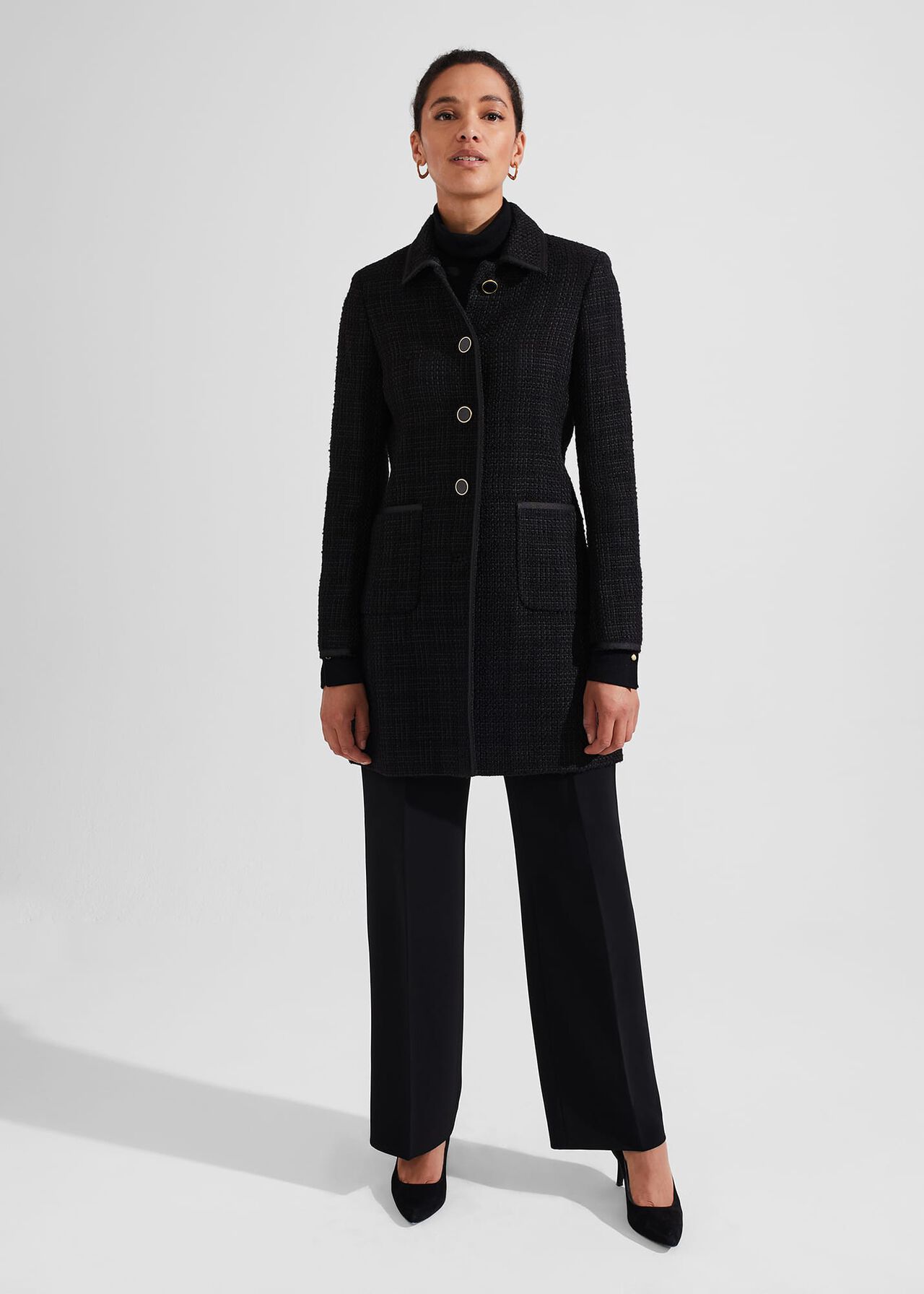 Hobbs Elaine Tweed Coat