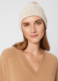 Taylor Cable Hat, Natural, hi-res