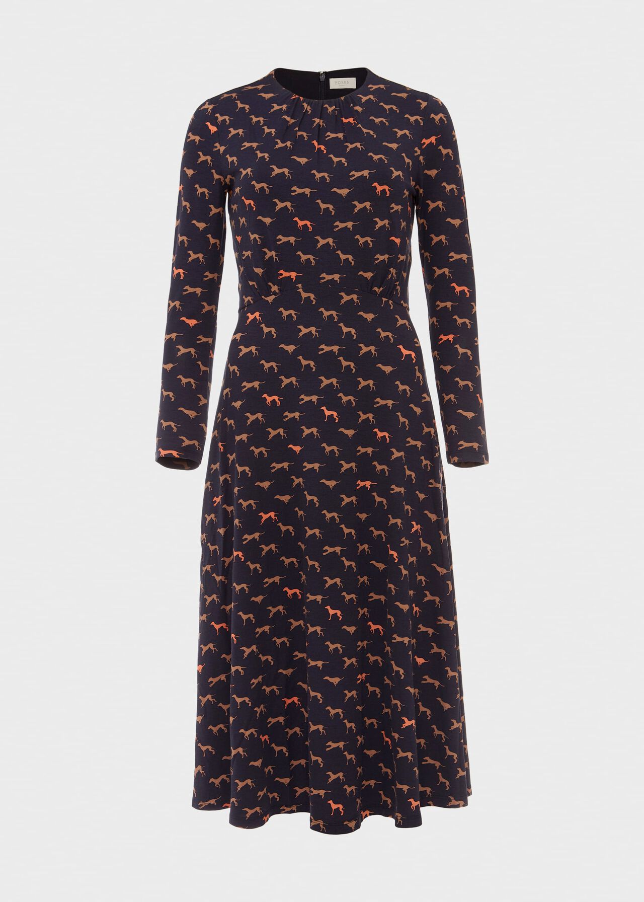 Sian Jersey Dress, Navy Multi, hi-res