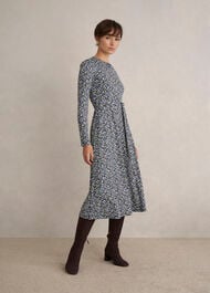 Petite Dakota Dress, Navy Multi, hi-res