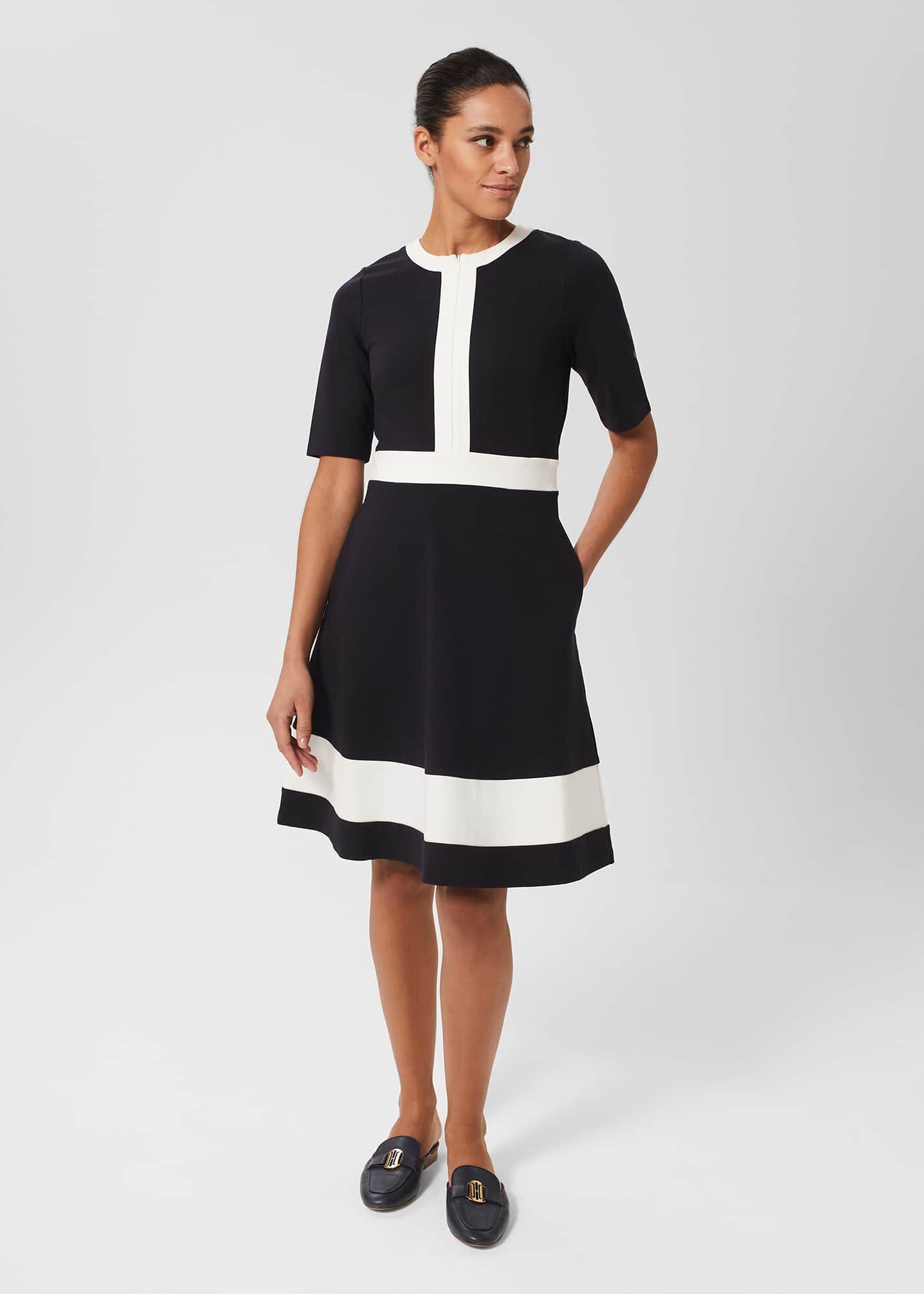 Hobbs stellie top dress navy
