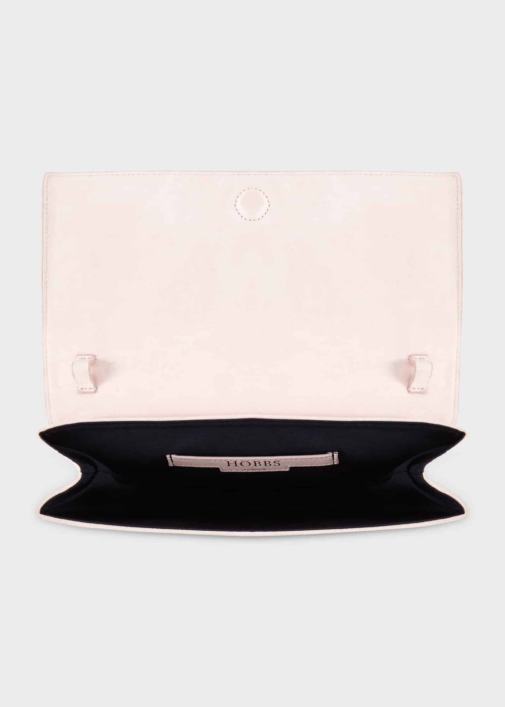 Renata Suede Clutch, Pale Pink, hi-res