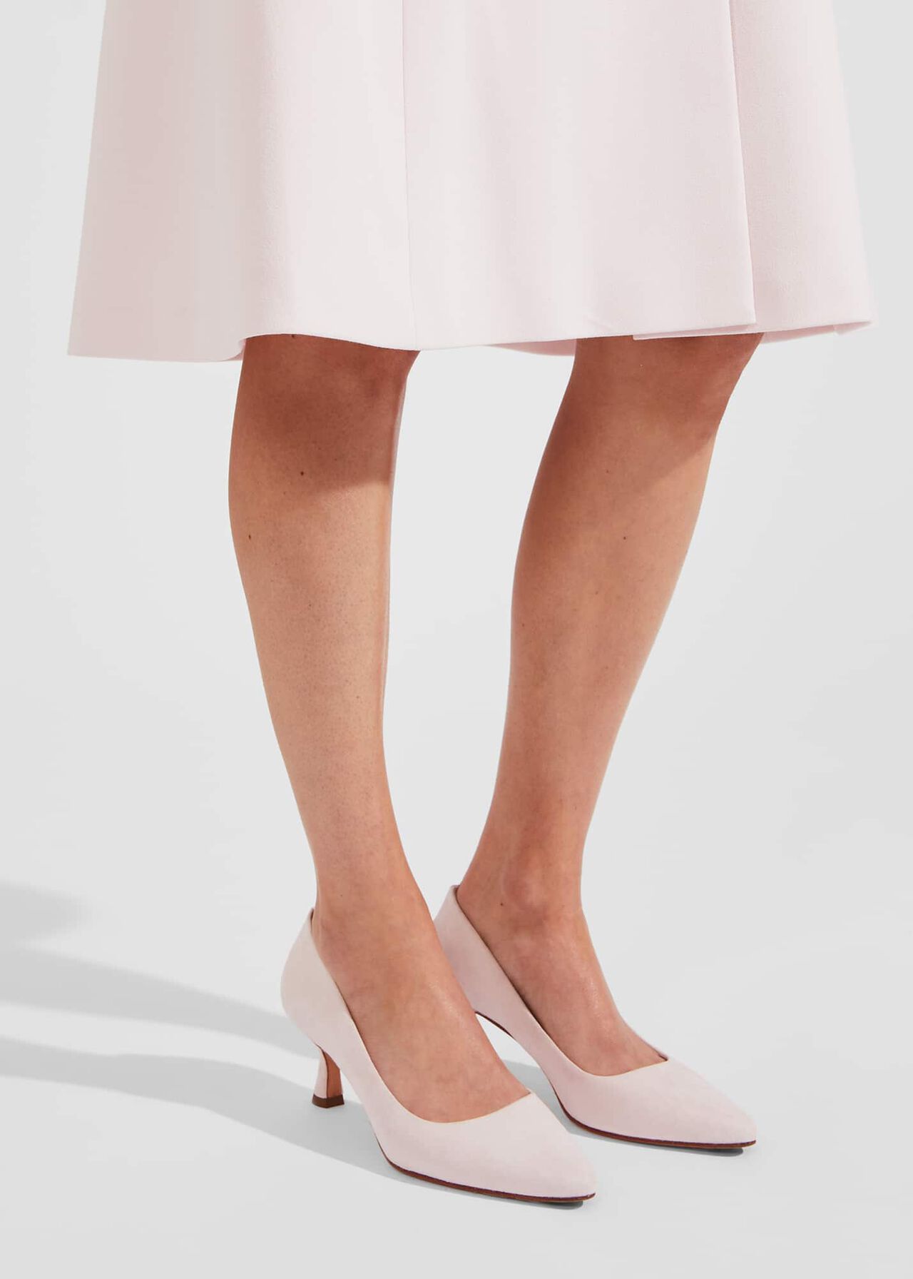 Esther Court Shoes, Pale Pink, hi-res