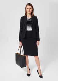 Petite Mia Skirt, Navy, hi-res