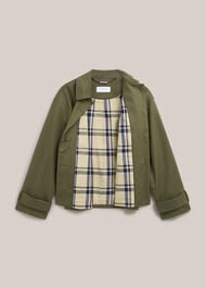 Frida Shower Resistant Trench Coat, Olive Green, hi-res