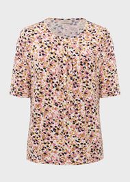 Jacqueline Print Top, Ivory Multi, hi-res