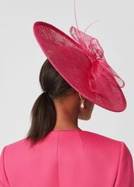 Victoria Fascinator, Bright Pink, hi-res