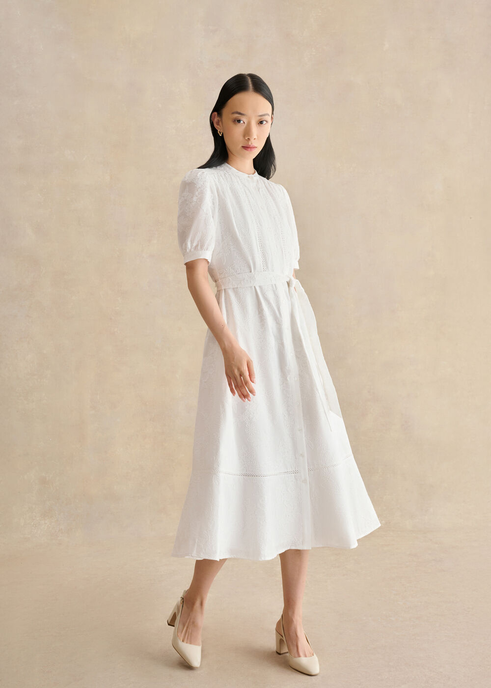 Amani Cotton Embroidery Dress | Hobbs US | Amani Cotton Embroidery Dress | Hobbs US |