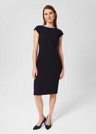 Petite Mia Dress, Navy, hi-res