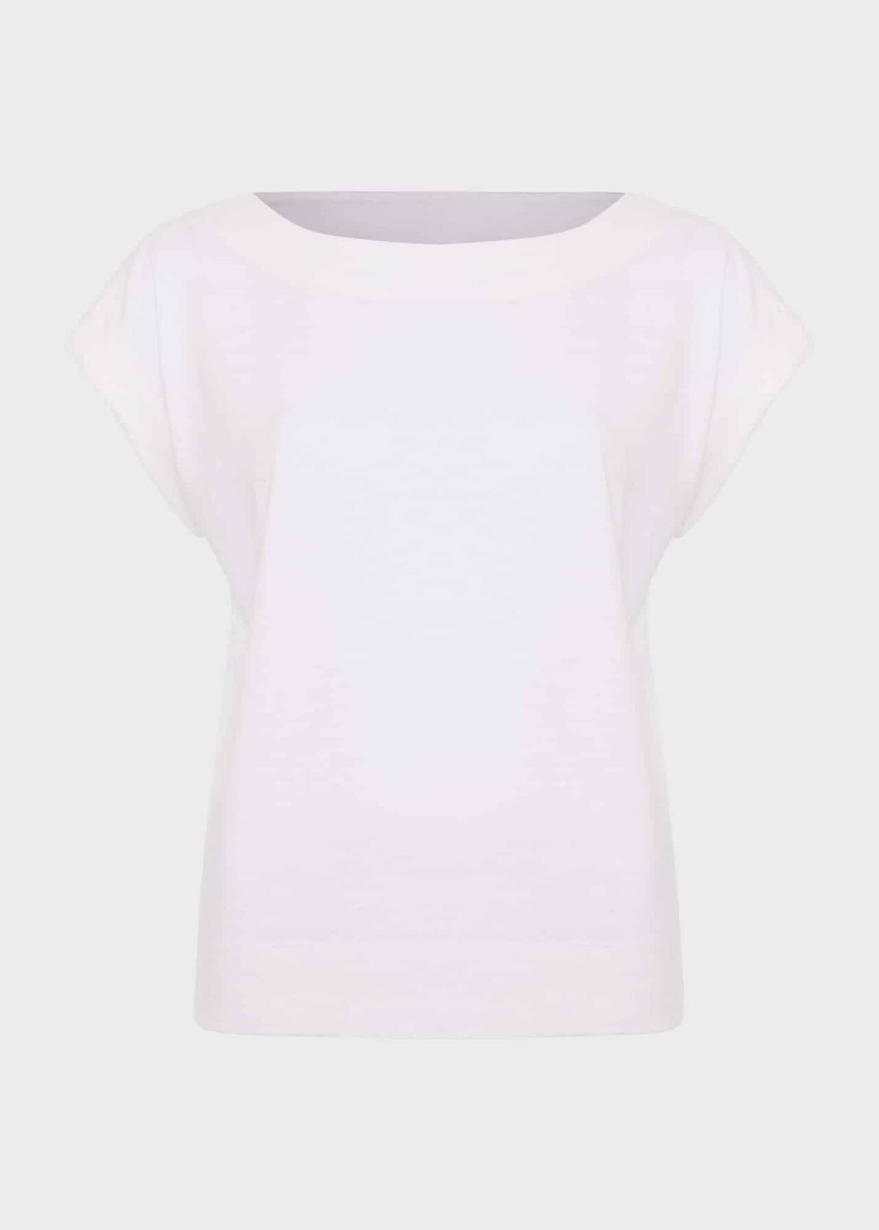 Alycia Cotton Slub T-Shirt, White, hi-res