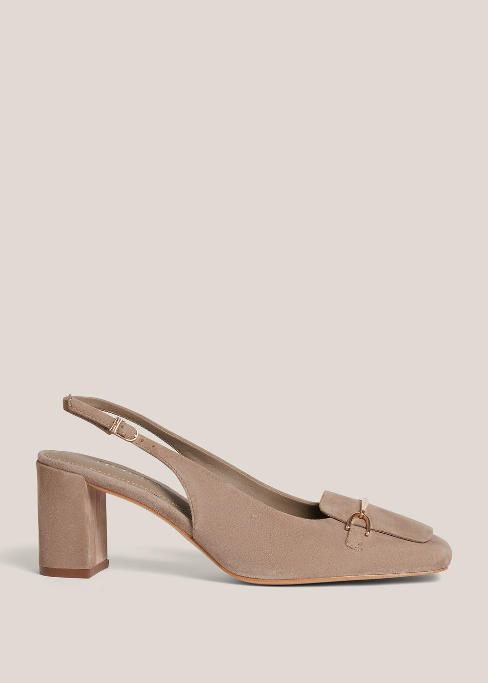 Jaida Suede Slingbacks, Mushroom, hi-res
