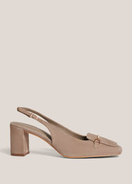 Jaida Suede Slingbacks, Mushroom, hi-res
