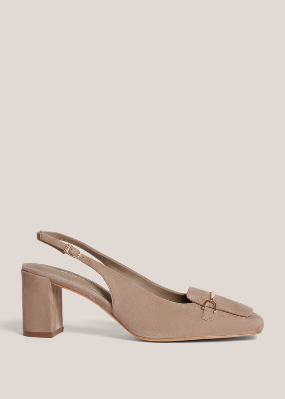 Jaida Suede Slingbacks