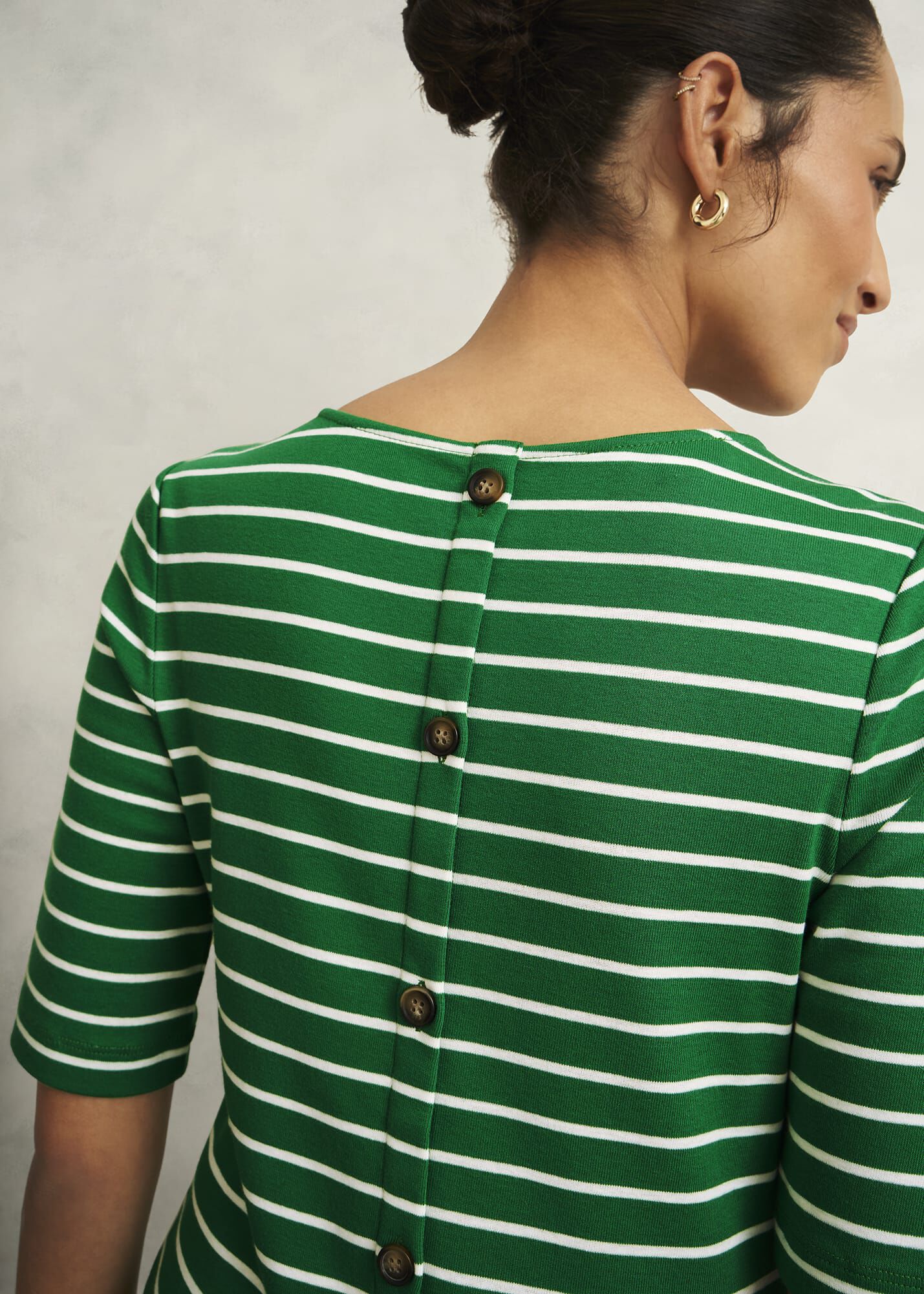 Katie Cotton Button Back Top | Hobbs US |