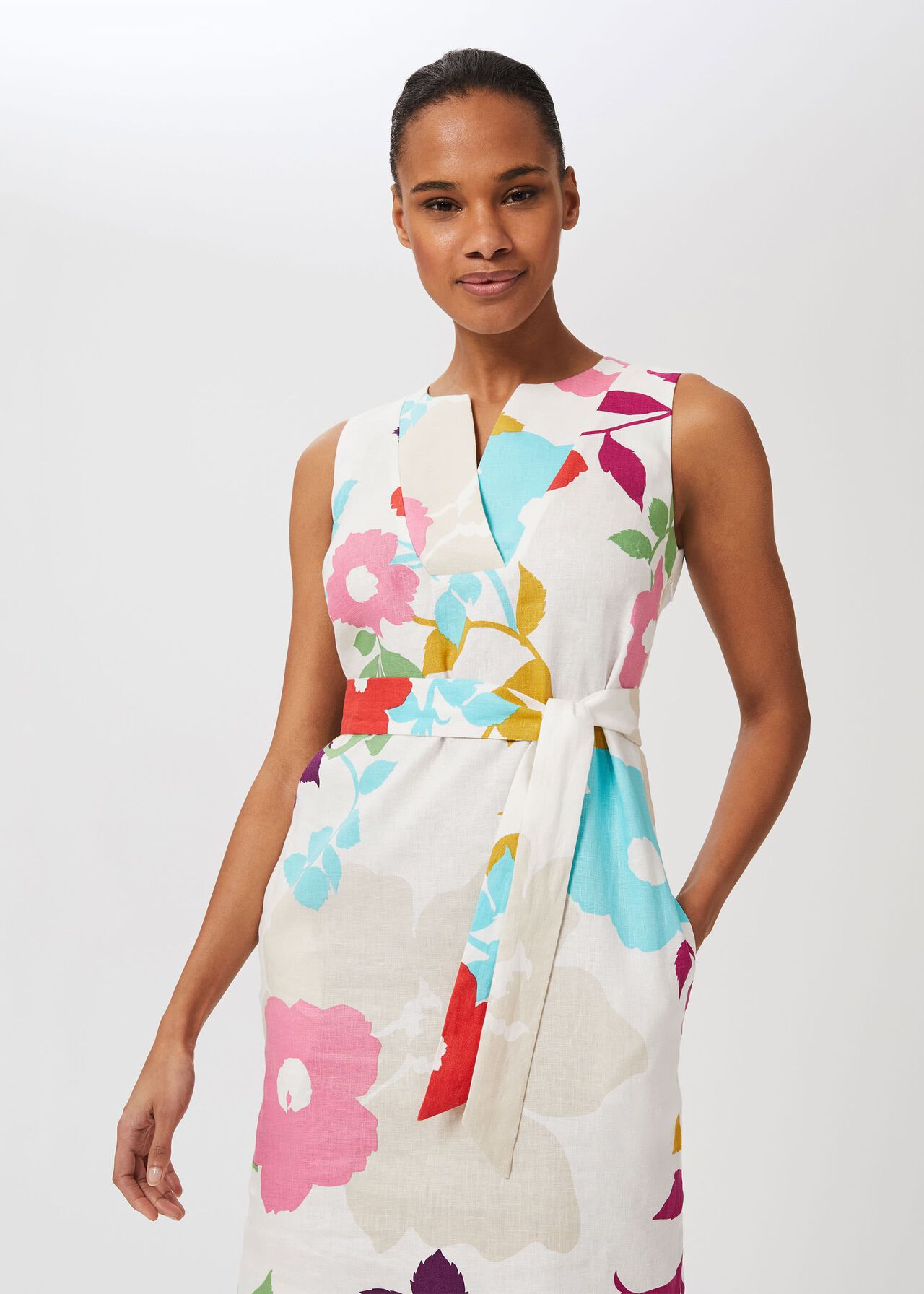 Linen Daria Dress | Hobbs