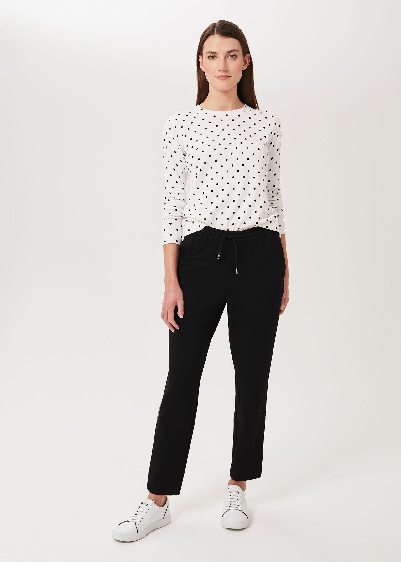 Isla Ponte Jersey Jogger, Black, hi-res