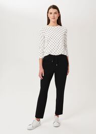 Isla Ponte Jersey Jogger, Black, hi-res