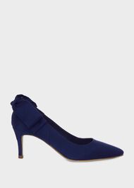 Bianca Silk Wool Court Shoes, Royal Blue, hi-res