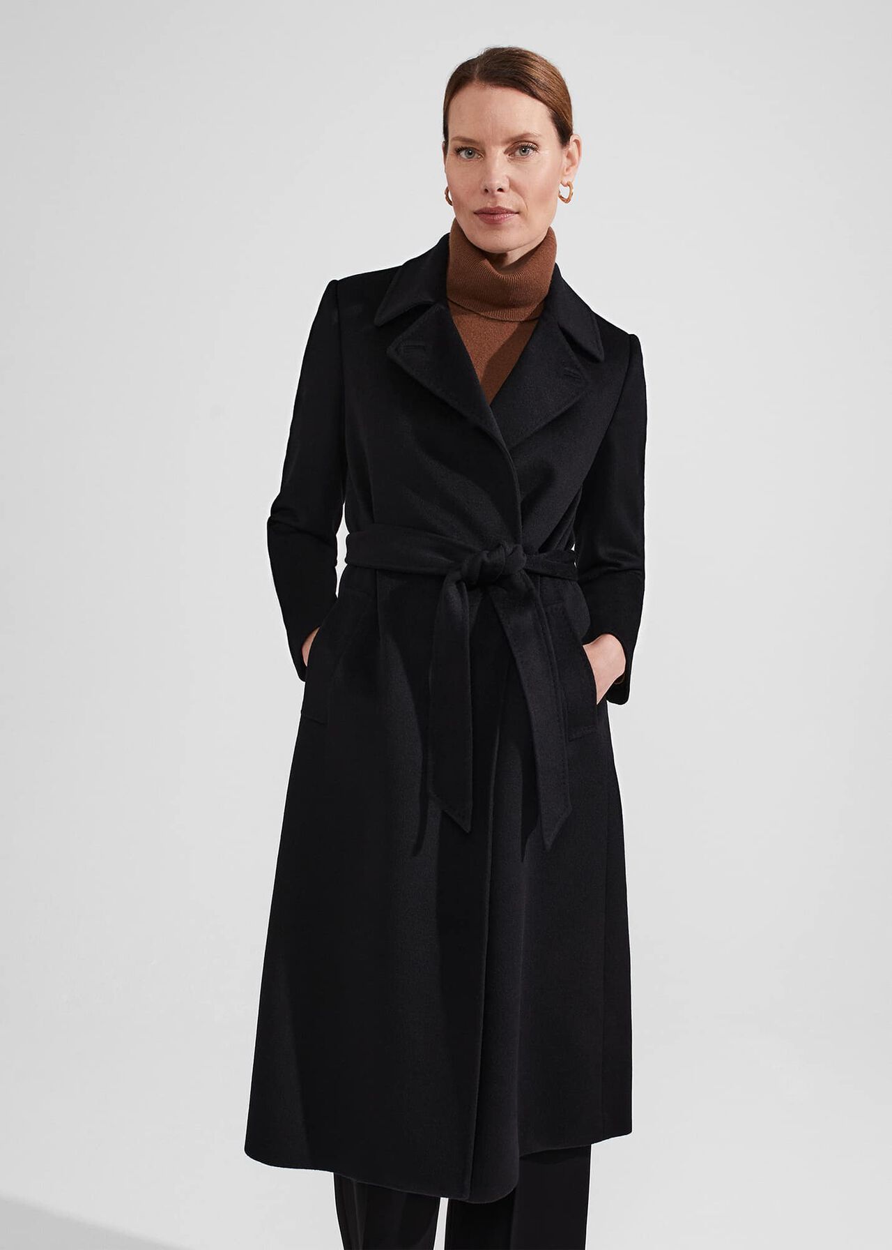 Livia Wool Coat, Black, hi-res