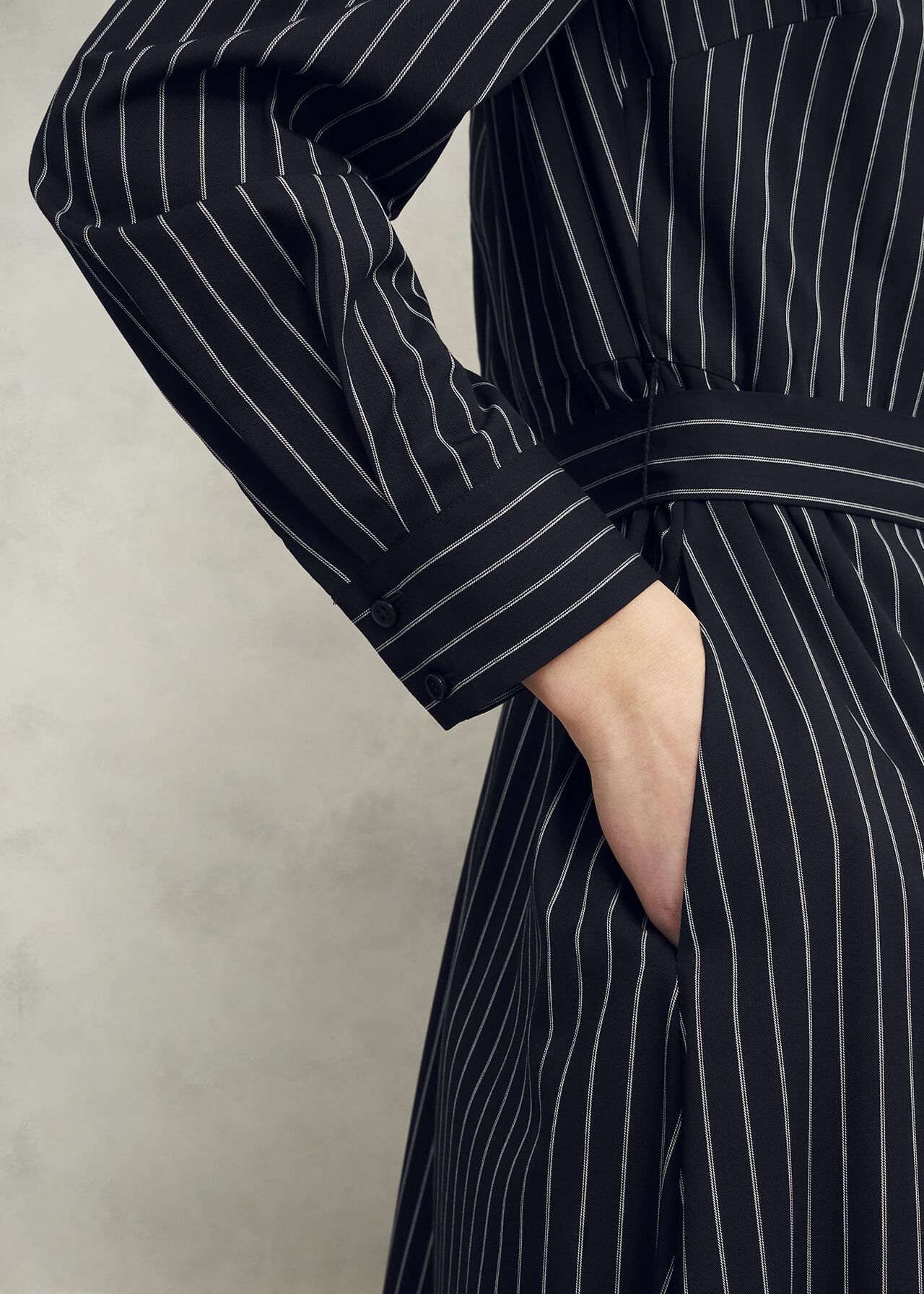 Finley Dress, Navy Ivory, hi-res