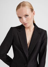 Jodie Lurex Jacket, Black, hi-res