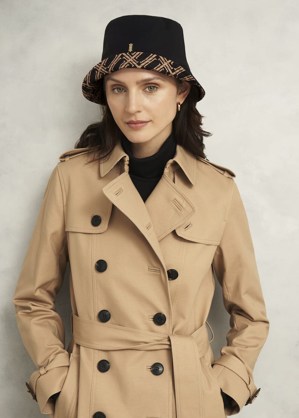 Zuri Reversible Hat, Black Camel, hi-res