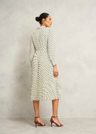 Larina Dress, Ivory Navy, hi-res