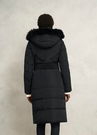 Petite Amalie Puffer Coat, Black, hi-res