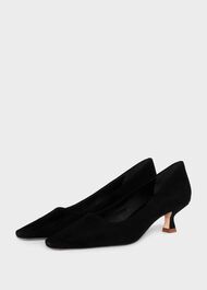 Dita Court Shoes, Black, hi-res