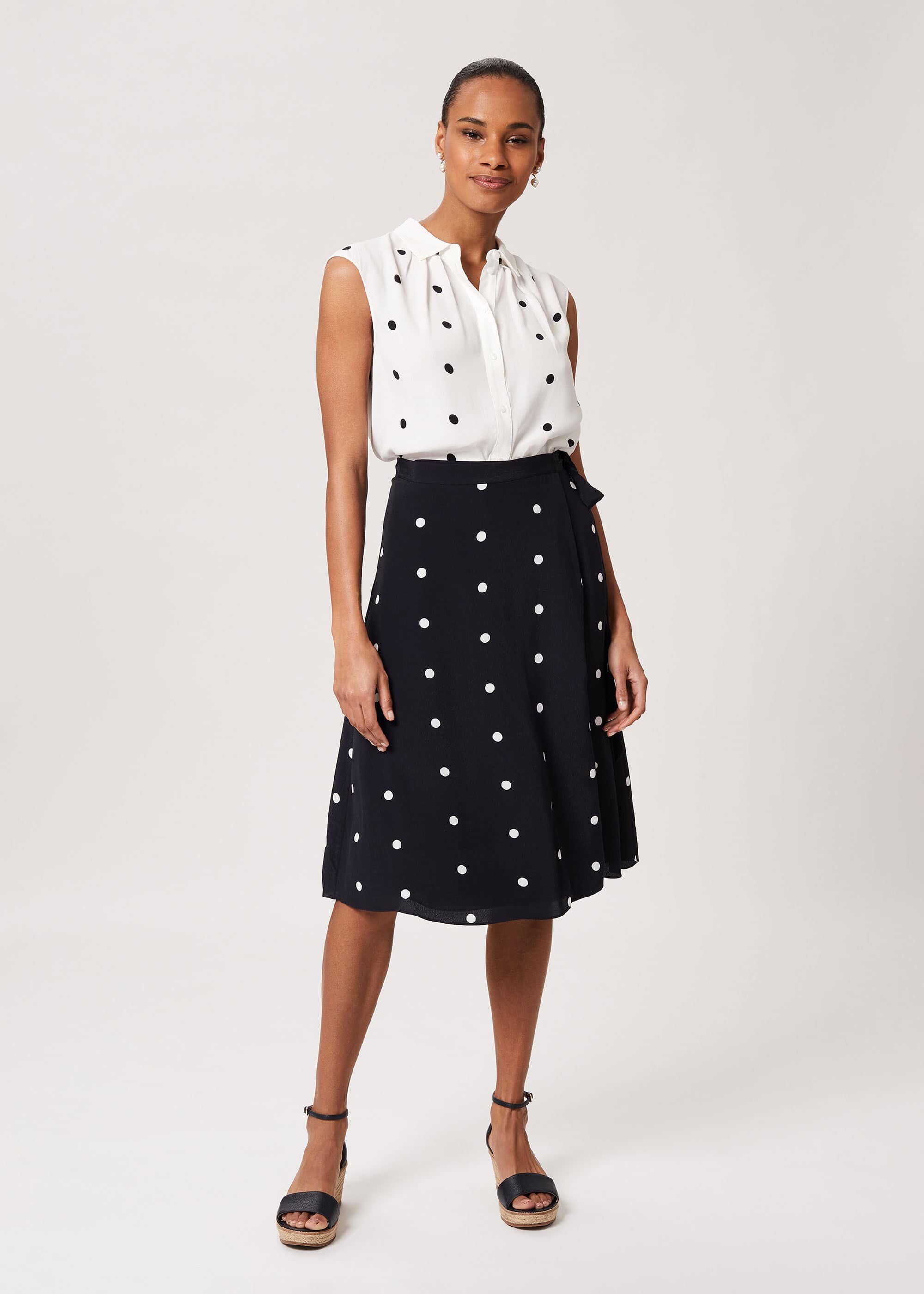 Hobbs polka cheap dot skirt