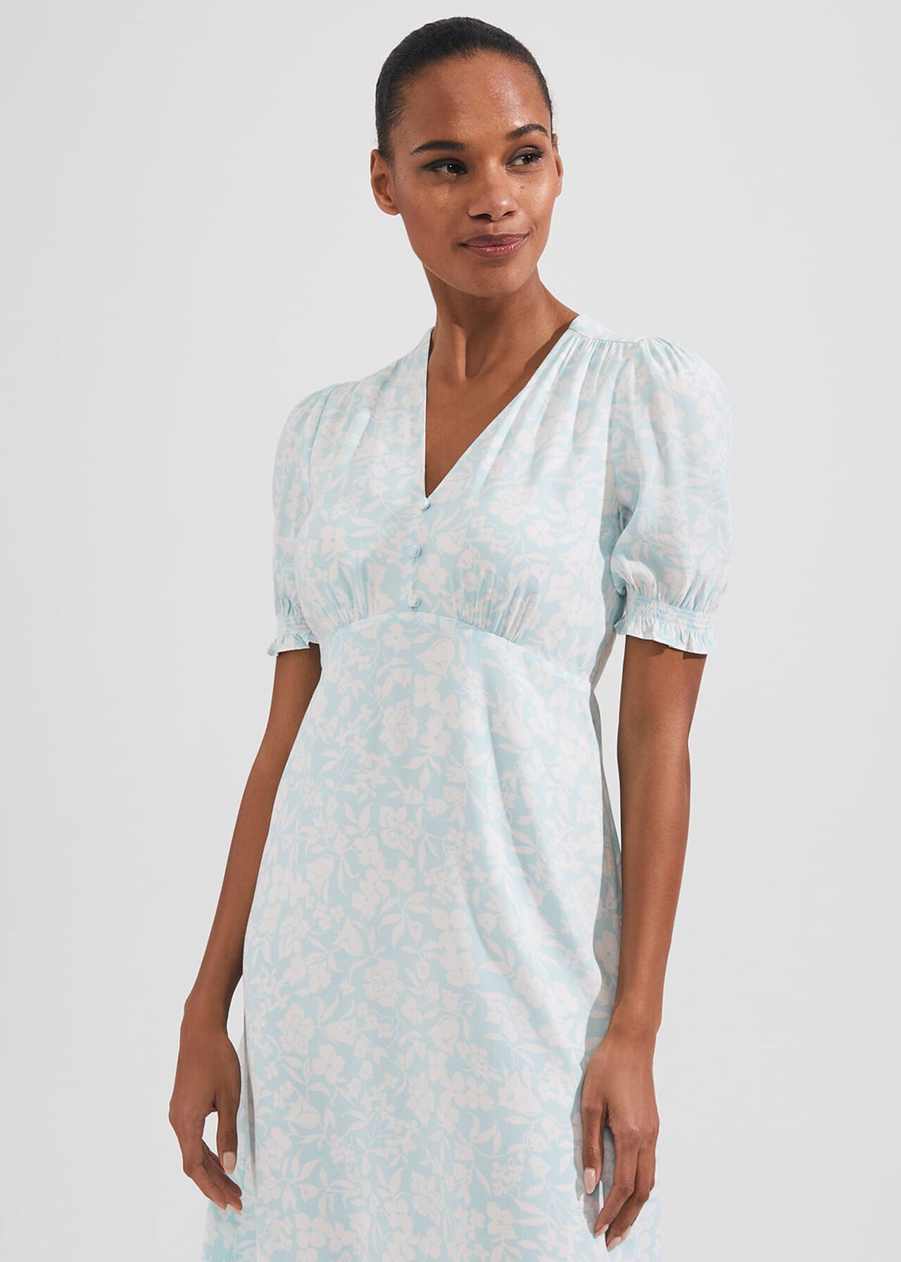 Helen Dress, Blue Ivory, hi-res