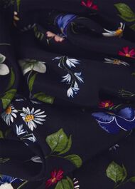 Florentine Dress, Dark Navy Multi, hi-res