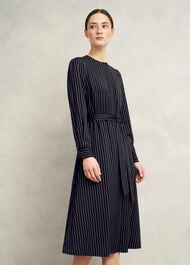 Finley Dress, Navy Ivory, hi-res
