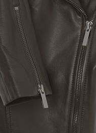 Dakota Leather Jacket, Birch Green, hi-res