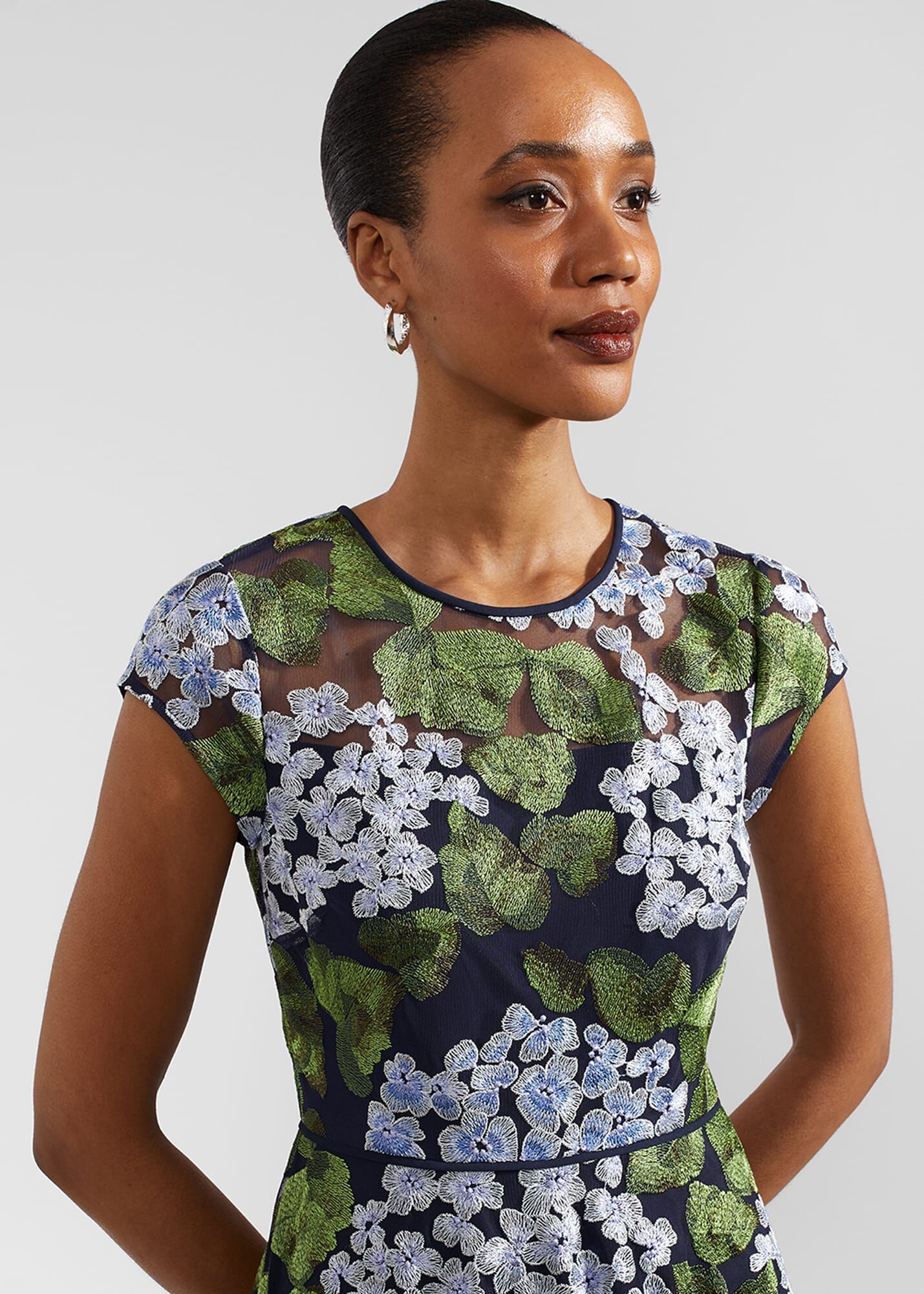 【HOBBS LONDON】TIA 刺繍ドレス Tia Embroidered Dress | Hobbs UK |