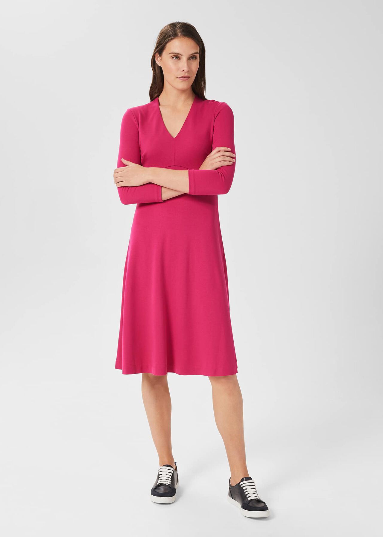 Mel Jersey Ponte Dress Hobbs UK
