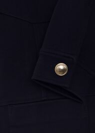Petrie Jersey Jacket, Navy, hi-res
