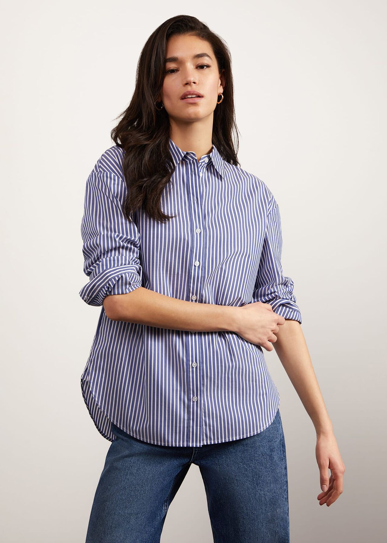 Daventry Shirt, Blue Ivory, hi-res