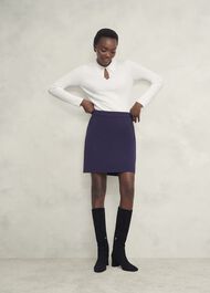 Sierra Knitted Shirt, Warm Ivory, hi-res