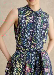 Alberta Floral Shirt Dress, Midnight Multi, hi-res