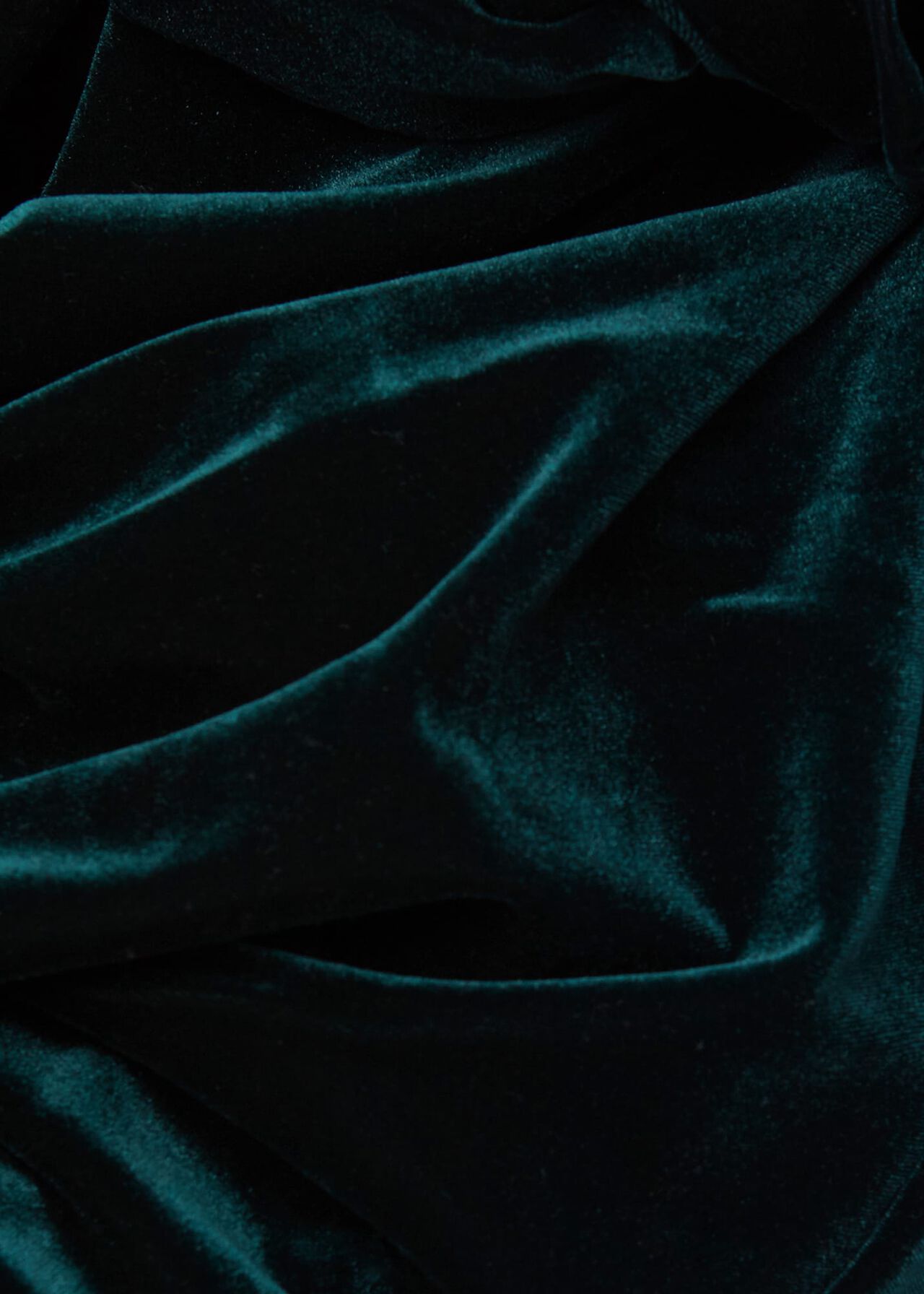 Hatty Velvet Dress, Dark Green, hi-res