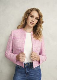 Darcy Tweed Jacket, Pink Ivory, hi-res