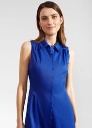 Cathleen Dress With Cotton, Lapis Blue, hi-res