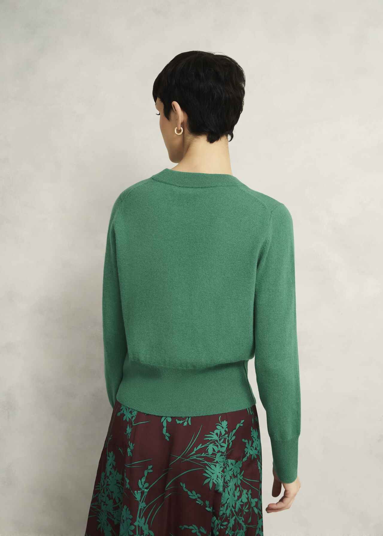 Tresco Wool Cashmere Sweater, Viridian Green, hi-res