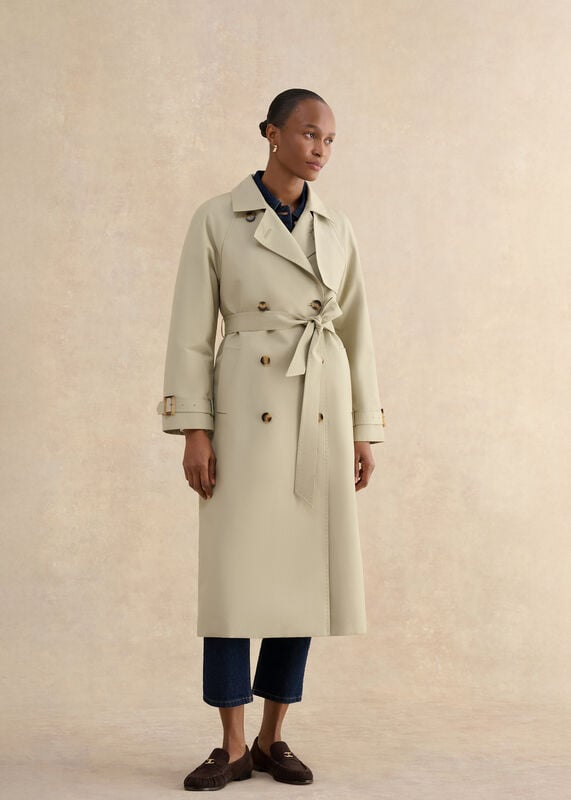 Sage Green Trench Coat 
