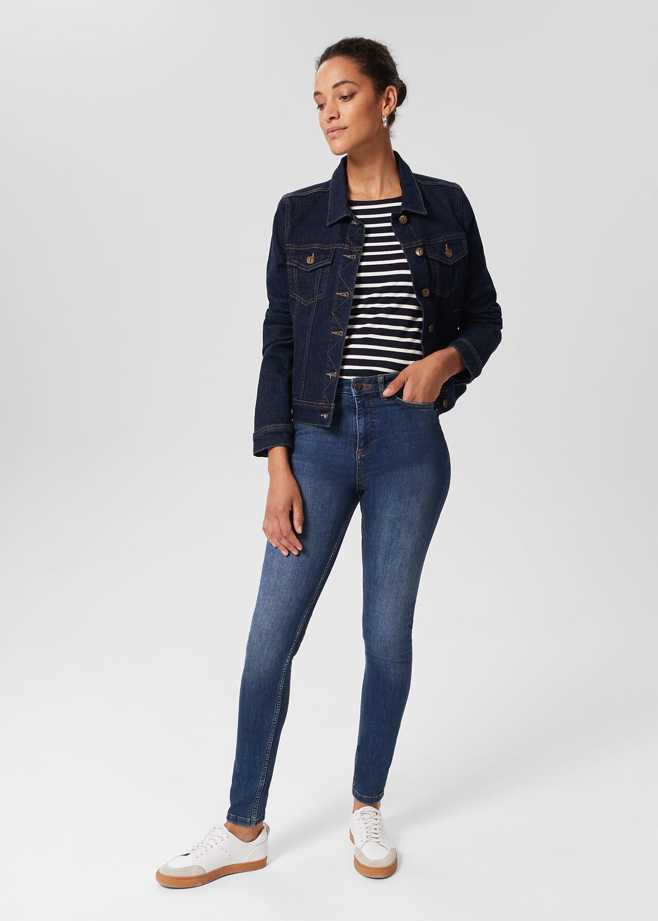 Gia Sculpting Jeans, Mid Wash, hi-res