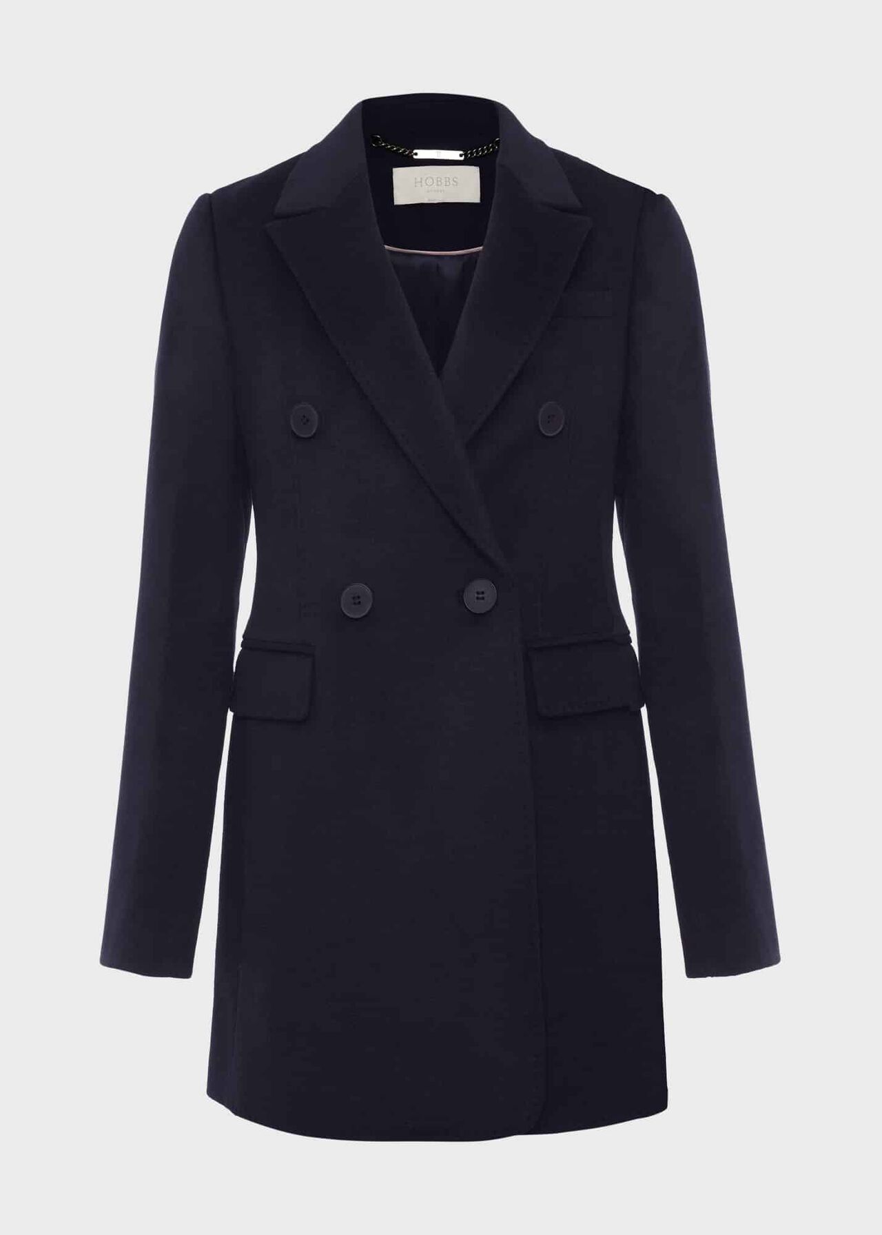 Skye Coat With Wool, Navy, hi-res