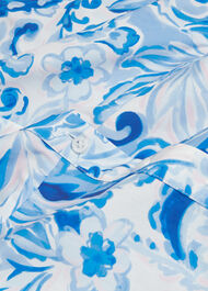 Libby Cotton Paisley Dress, Blue Multi, hi-res