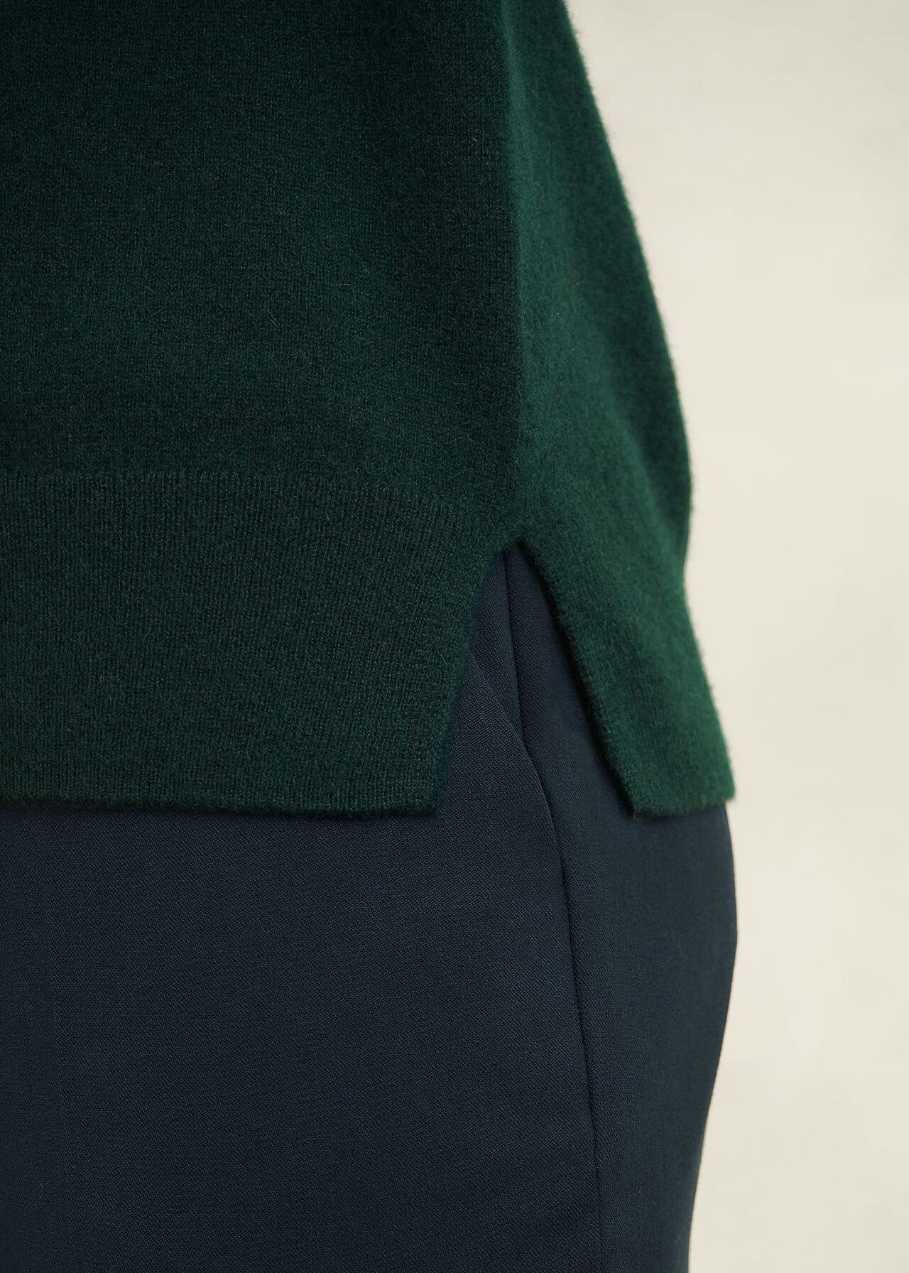 Larina Cashmere Jumper, Hawthorn Green, hi-res